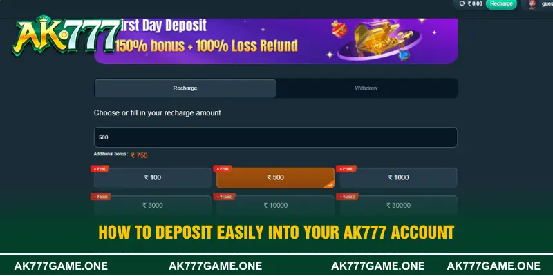 How to Deposit Easily into Your AK777 Account