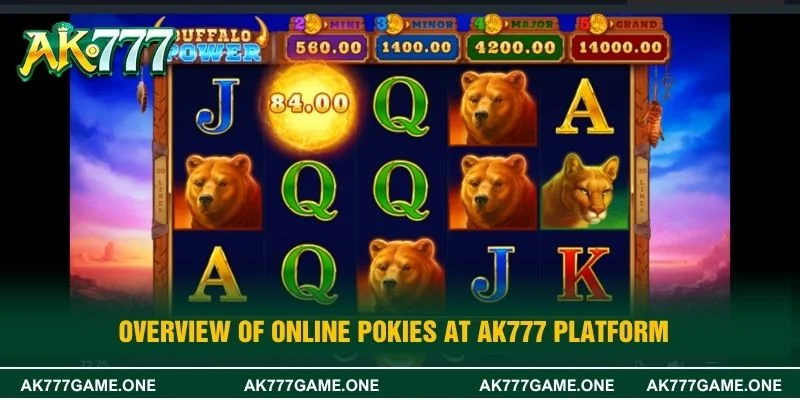 Overview of online Pokies at AK777 platform